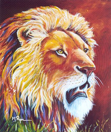 Masai Mara Master - Lion by Maria Ryan